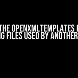 Solving the OpenXMLTemplates Problem: Accessing Files Used by Another Process